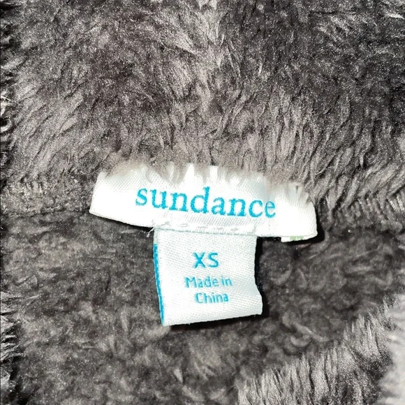 Sundance Mountain Loft Oversized Sherpa Fleece Pullover Cowl Neck Gray Size XS - Picture 4 of 12